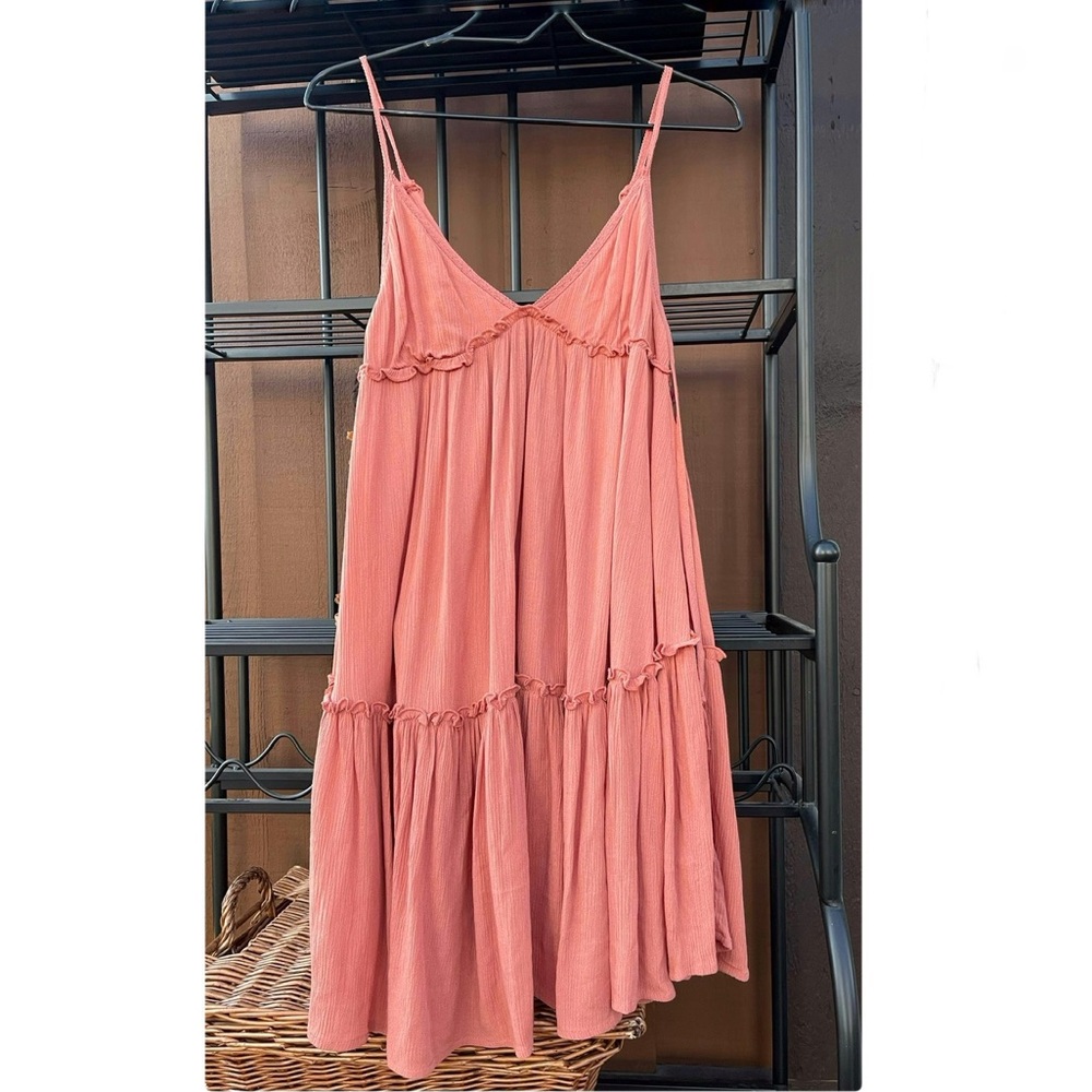 Peach Babydoll Dress